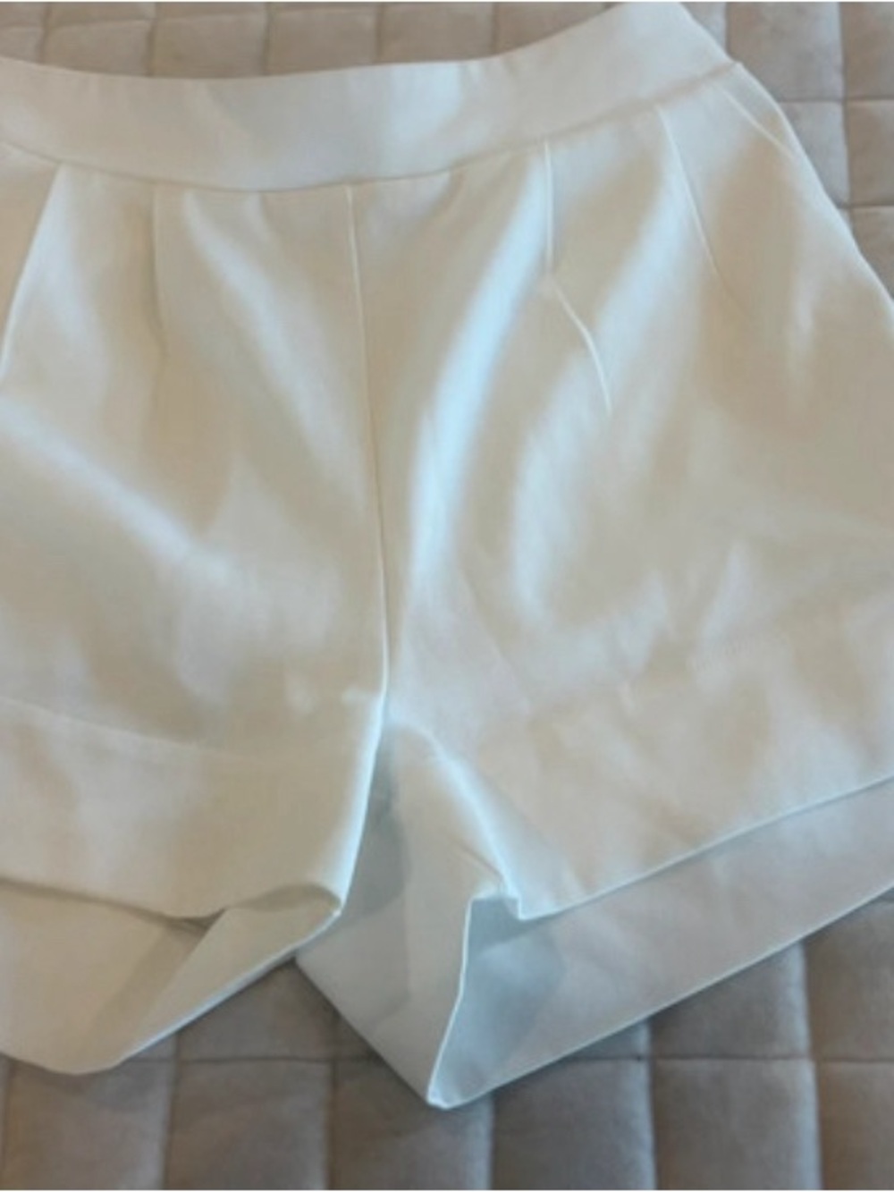 Princess Polly White High-Rise Pleated Skort Shorts XS